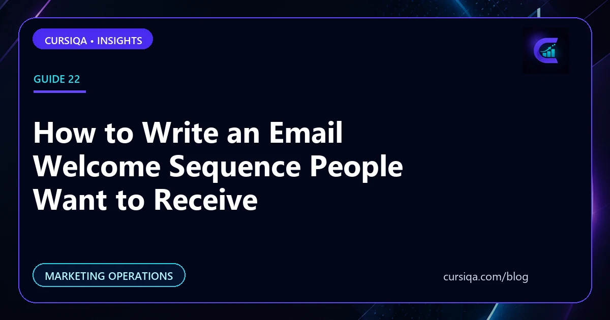 How to Write an Email Welcome Sequence People Want to Receive