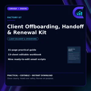 Client Offboarding, Handoff & Renewal Kit — offboard a client