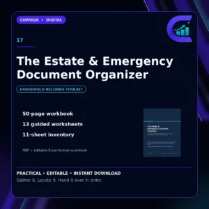 The Estate & Emergency Document Organizer — organize important documents