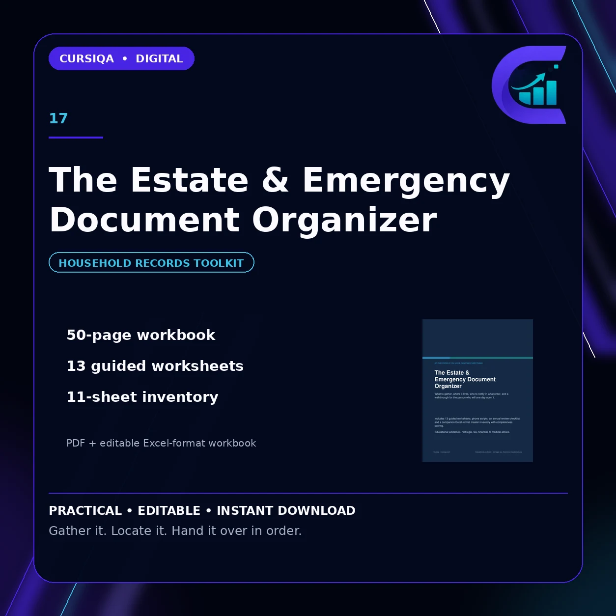 The Estate & Emergency Document Organizer — organize important documents