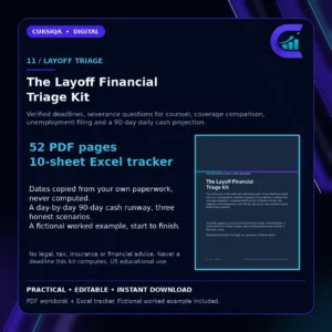 The Layoff Financial Triage Kit — what to do financially after a layoff