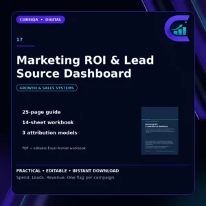Marketing ROI & Lead Source Dashboard — track marketing ROI