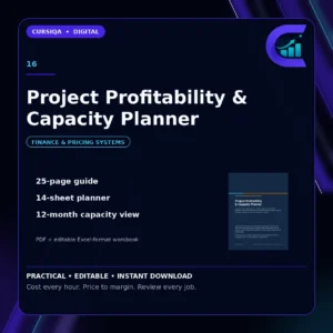 Project Profitability & Capacity Planner — calculate project profitability