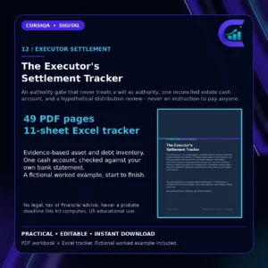 The Executor's Settlement Tracker — executor responsibilities