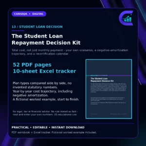The Student Loan Repayment Decision Kit — choose a student loan repayment plan