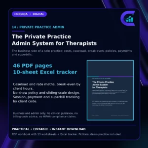 The Private Practice Admin System for Therapists — private practice admin